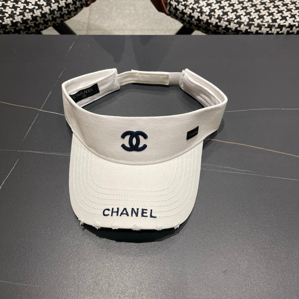 Casquette de Baseball Chanel Blanche en Toile 205289