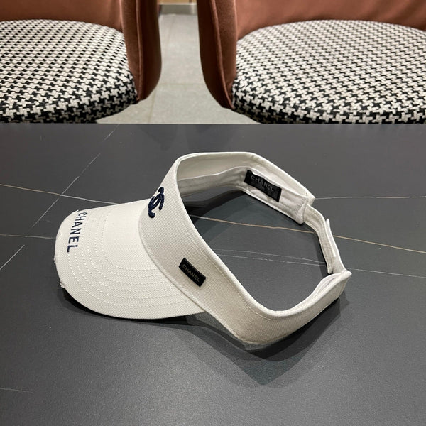 Casquette de Baseball Chanel Blanche en Toile 205289