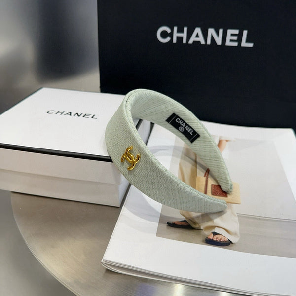 Chanel Headband Mint Green in Cloth 201961