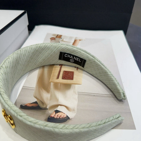 Chanel Headband Mint Green in Cloth 201961