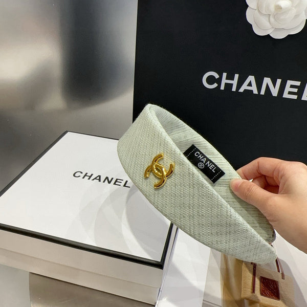 Chanel Headband Mint Green in Cloth 201961