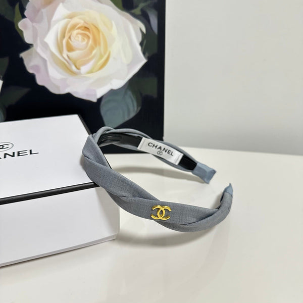 Chanel Headband Grey in Cloth 201912