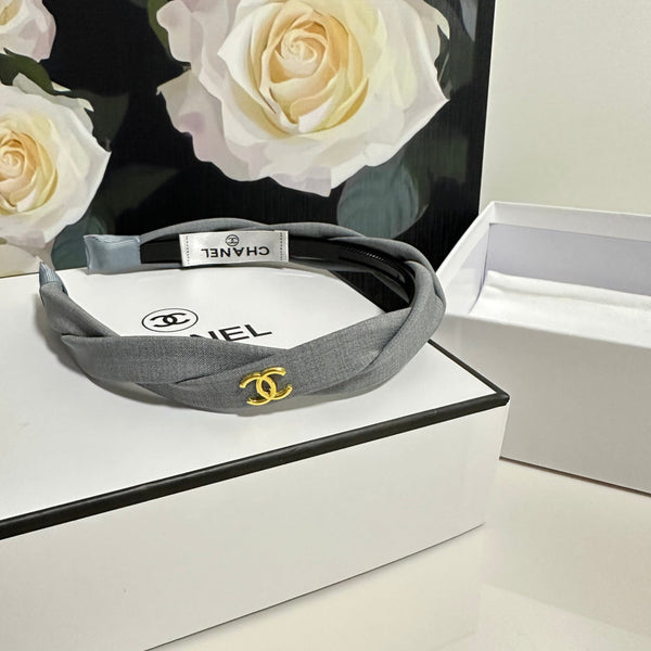 Chanel Headband Grey in Cloth 201912