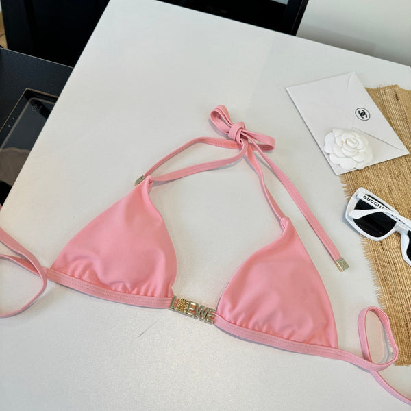 Loewe Bikini Swimsuit Pink in Cotton 204597
