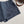 Jupe-culotte Miu Miu en coton bleu marine avec lettres brodées appliquées YB