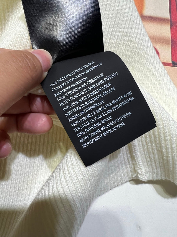 Caraco en maille blanc Miu Miu en tissu tricoté