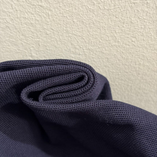 Robe Miu Miu à col polo et manches courtes en coton bleu marine 190632