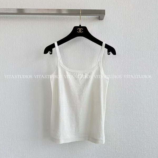 CC 26 Caraco Tricot Blanc en Lin 196150