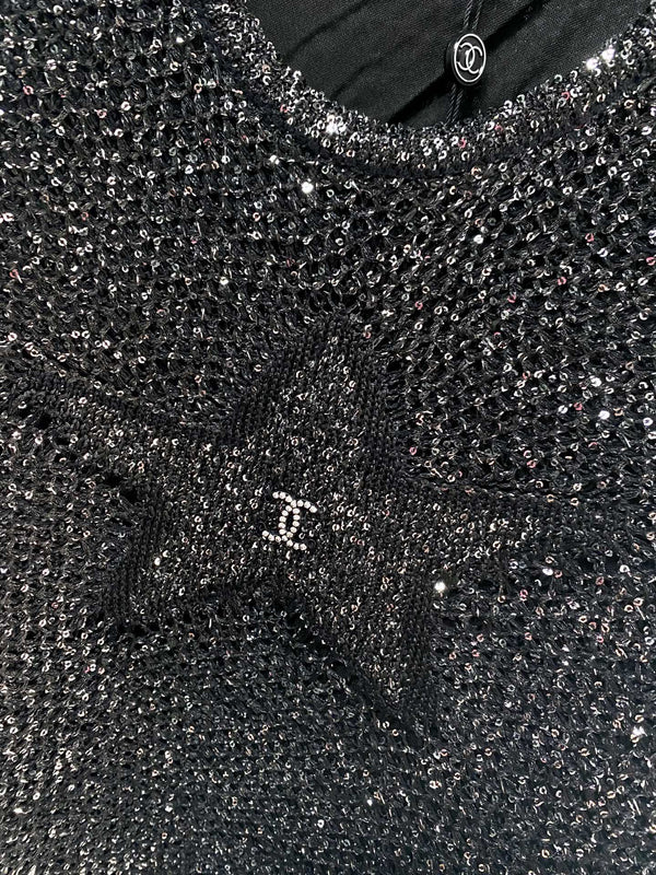 Gilet Chanel noir en Tencel 194351