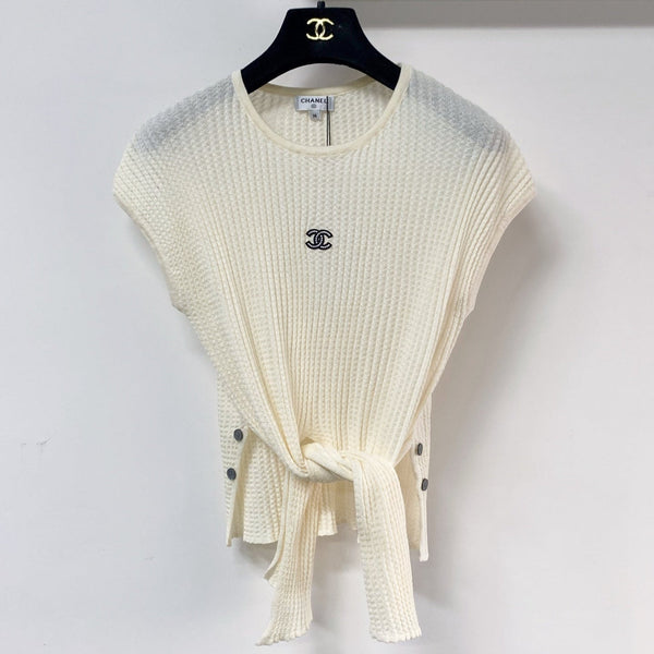 Chanel Vest Cream in Tencel 194296