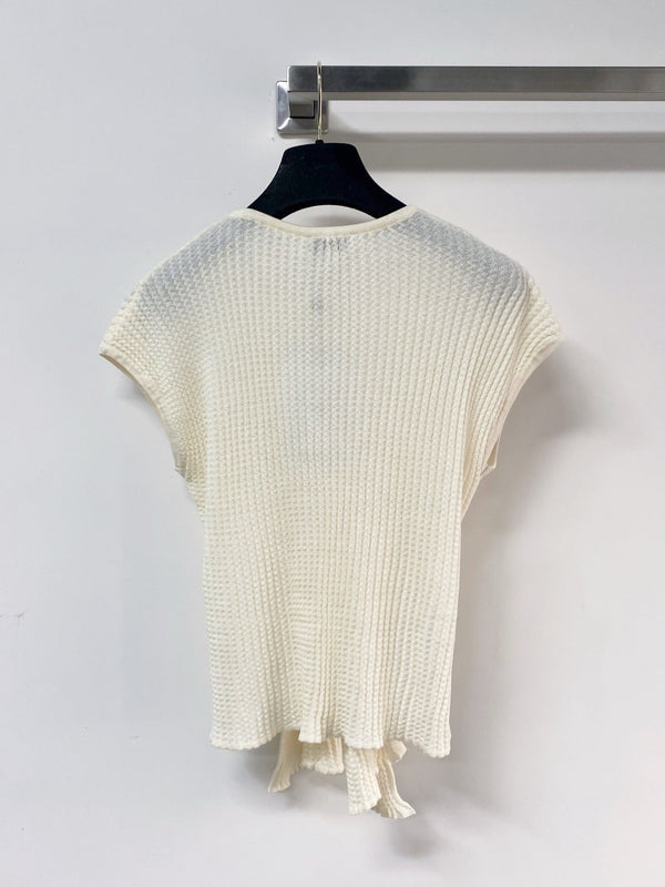 Chanel Vest Cream in Tencel 194296