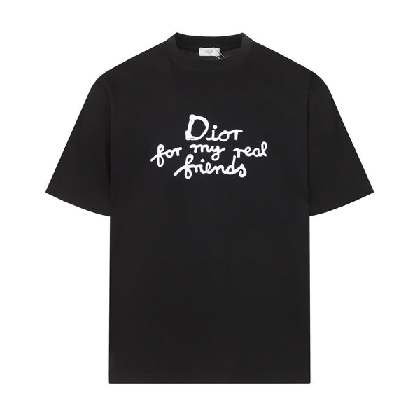 Dior 26SS Logo Short-Sleeve T-Shirt Black in Cotton 197756