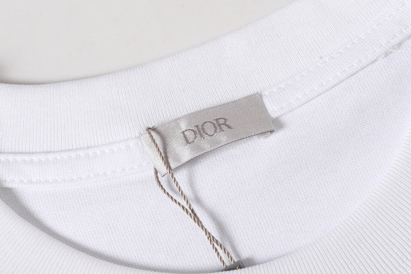 T-shirt à manches courtes Dior 26SS Logo Blanc en Coton 197755