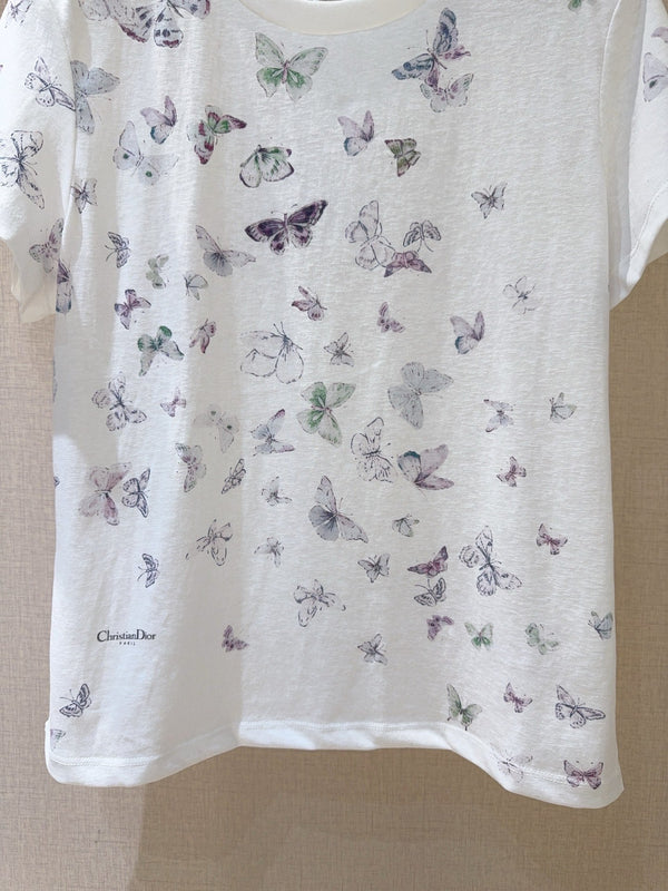 Dior T-shirt White in Cotton 193405