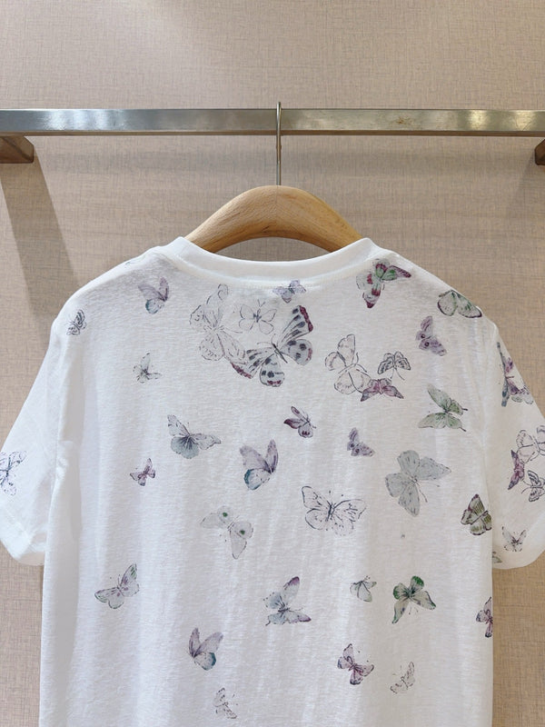 Dior T-shirt White in Cotton 193405