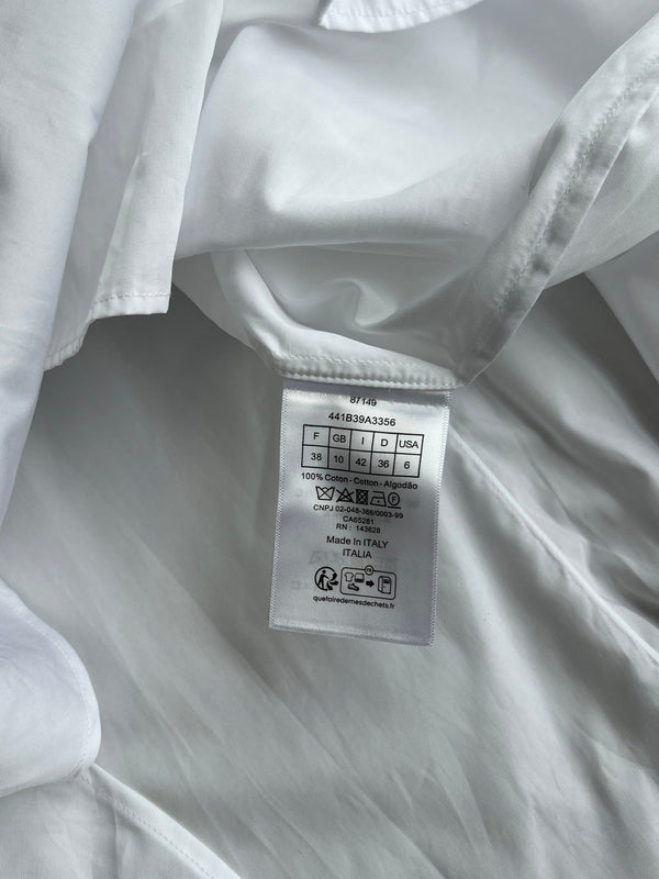 Dior 26SS Shirt with Bow White in Cotton 360067