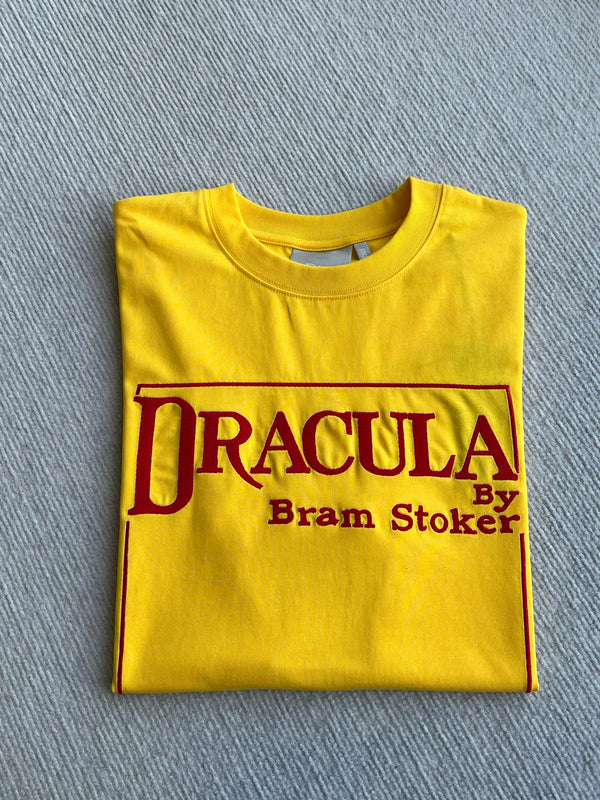 Dior 26 Bonjour Tristesse Series T-shirt Yellow in Cotton 360129