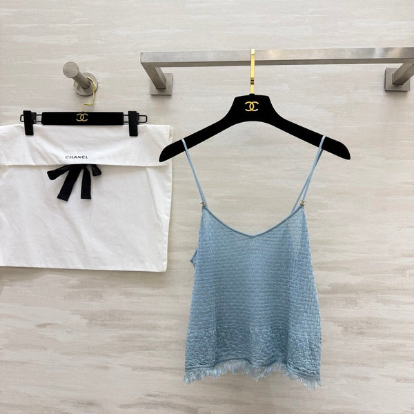 Chanel Tank Top Blue in Viscose 207948