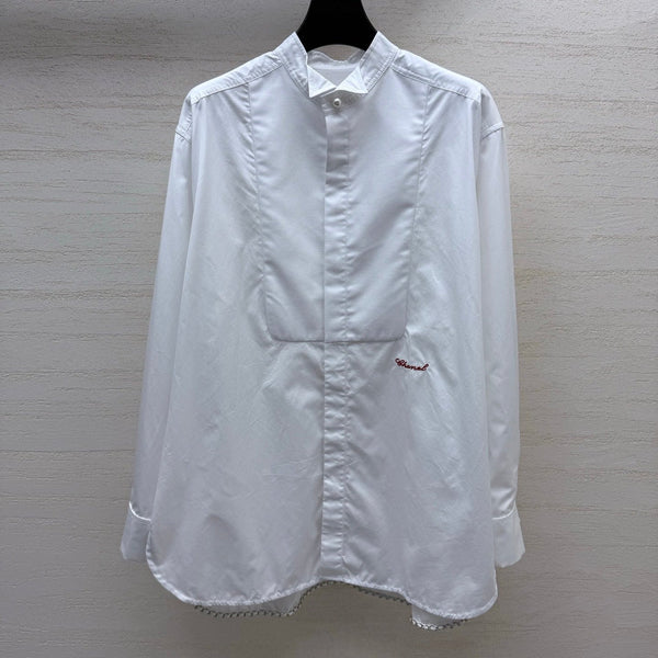 Chanel 26S White Long-sleeved Shirt in Cotton 207612
