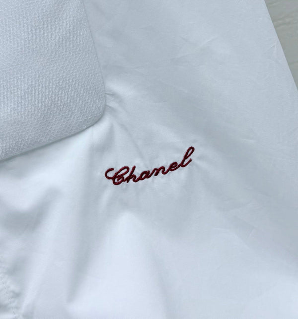 Chanel 26S White Long-sleeved Shirt in Cotton 207612