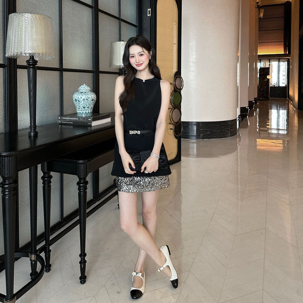 Robe Noire Héritière Chanel en Acétate 202471