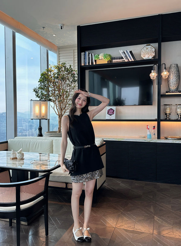 Robe Noire Héritière Chanel en Acétate 202471