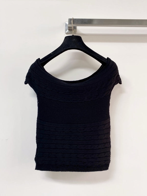 T-shirt Miumiu manches courtes noir en coton Nitrile 208016