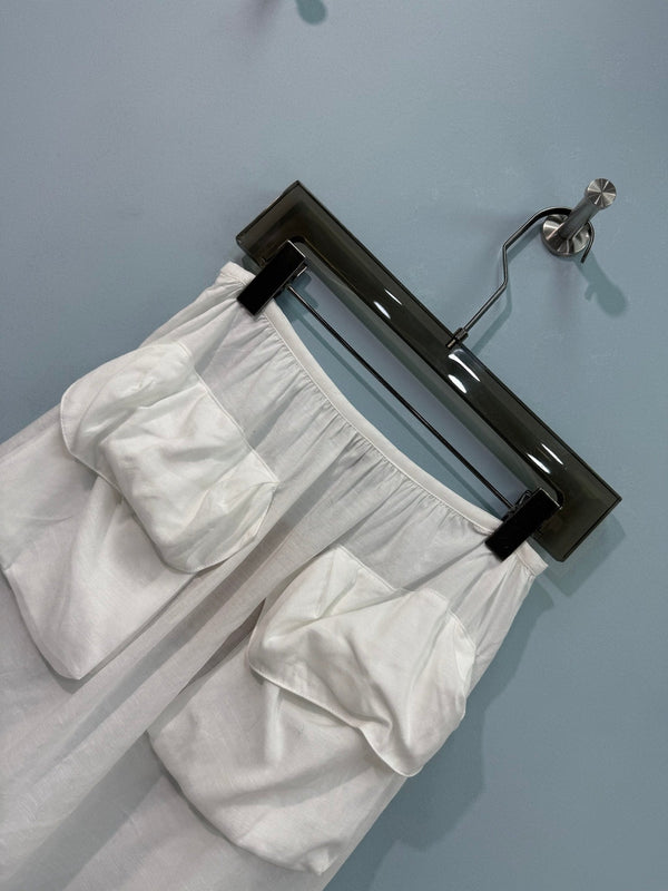 Jupe Midi Miumiu Blanche en Coton 207816