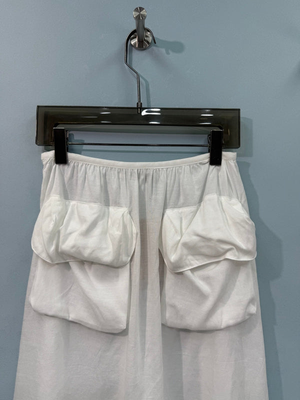 Jupe Midi Miumiu Blanche en Coton 207816