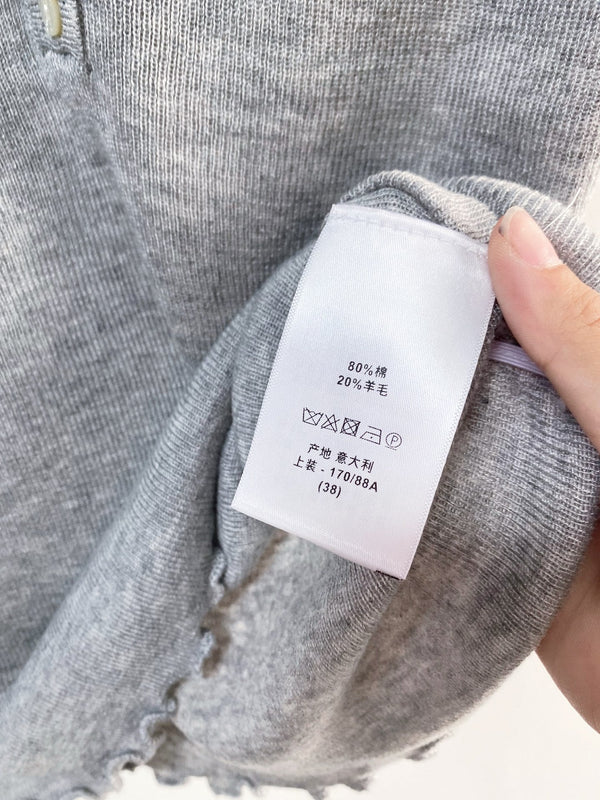 Dior Short-Sleeve T-Shirt Light Gray in Cotton 207960