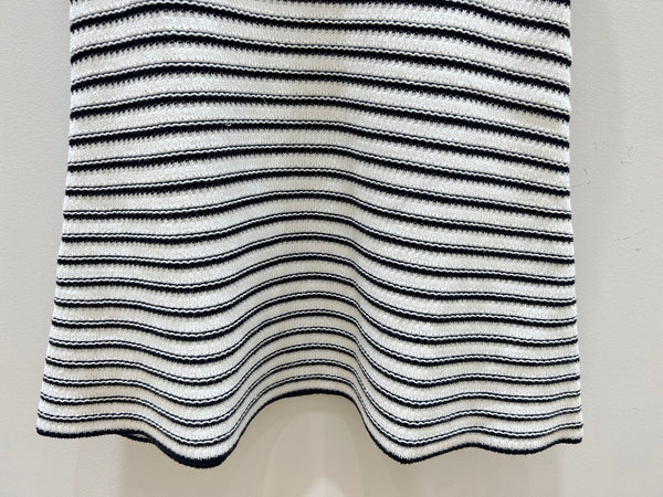 Dior Dress Black and White Striped in Cotton 177044