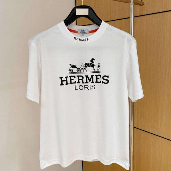 T-shirt HM en coton à manches courtes blanc 215436