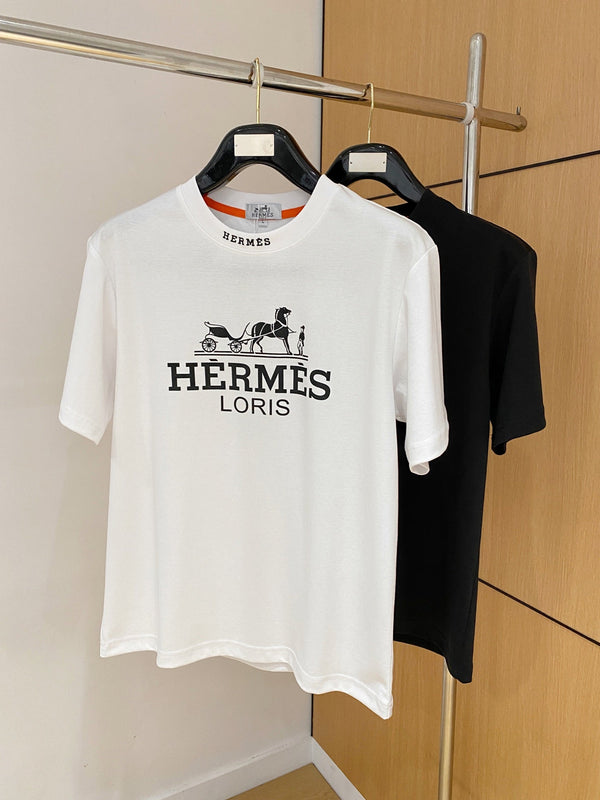 T-shirt HM en coton à manches courtes blanc 215436