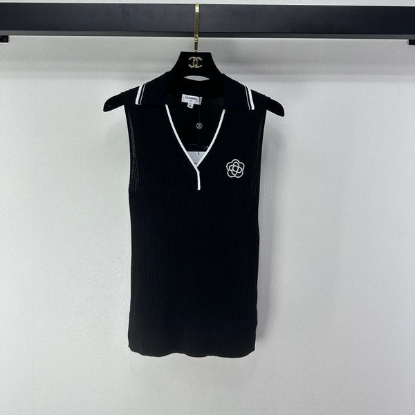 Gilet Chanel Noir en Polyester 365301