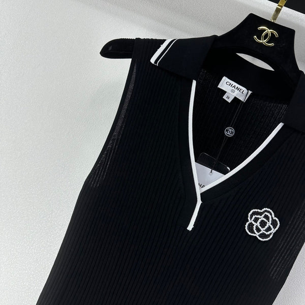 Gilet Chanel Noir en Polyester 365301