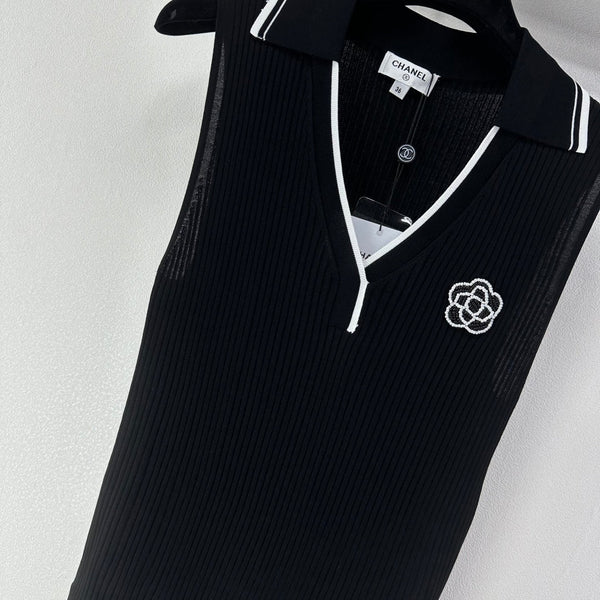 Gilet Chanel Noir en Polyester 365301