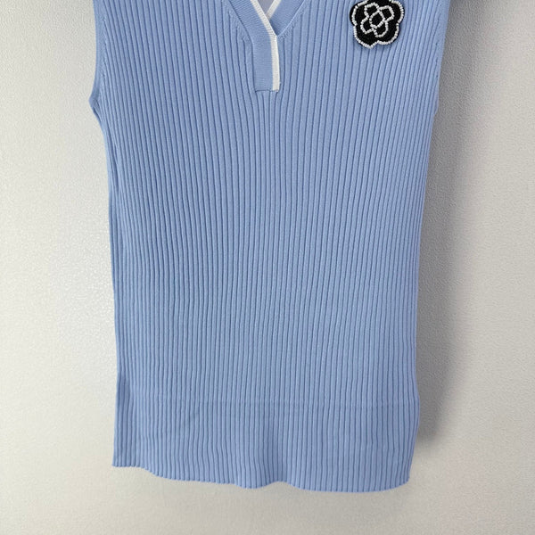 Gilet Chanel bleu en polyester 365299