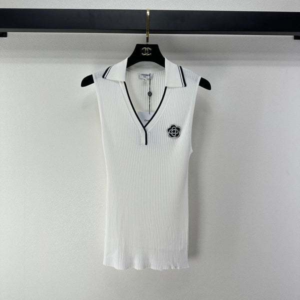 Gilet Chanel Blanc en Polyester 365297
