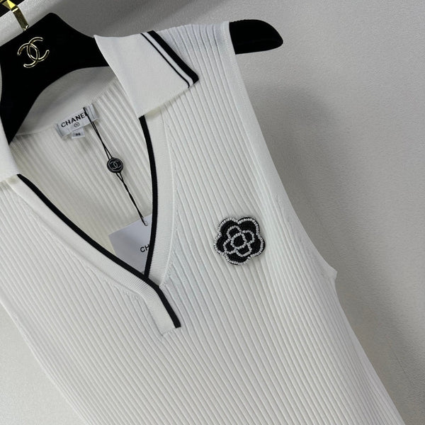 Gilet Chanel Blanc en Polyester 365297