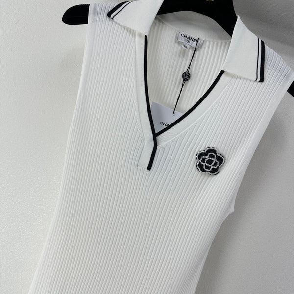 Gilet Chanel Blanc en Polyester 365297