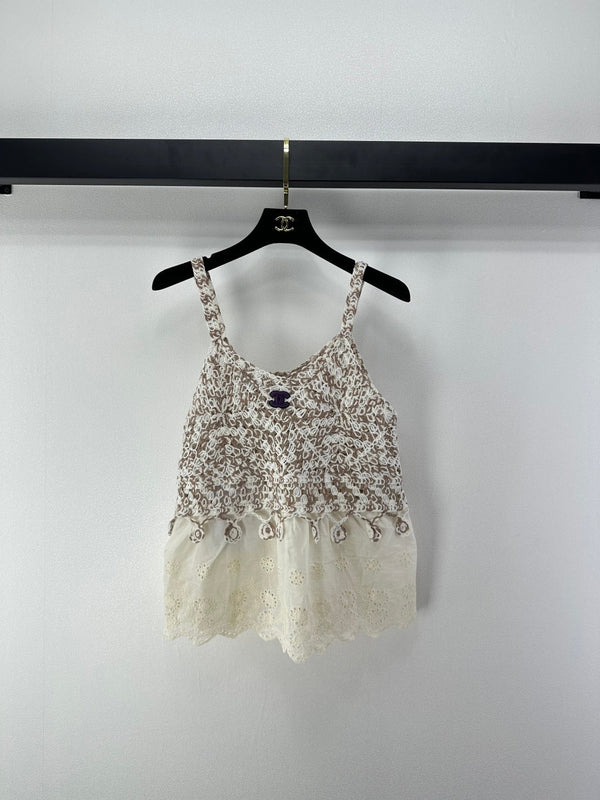 Chanel Lace Camisole Beige in Wool 361031