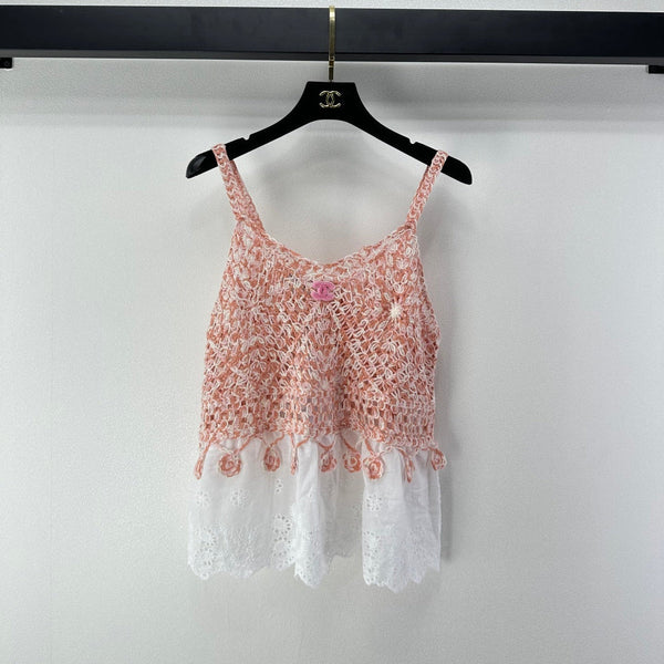 Chanel Lace Camisole Pink in Wool 361029