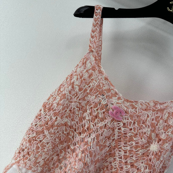 Chanel Lace Camisole Pink in Wool 361029