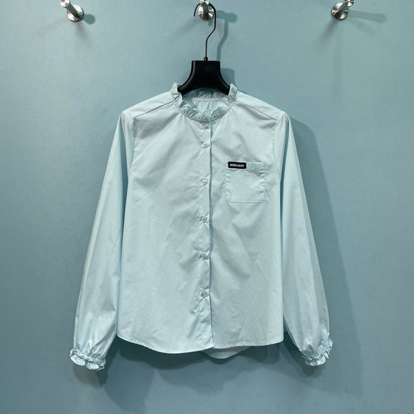 Chemise Miu Miu Bleue en Coton 218519