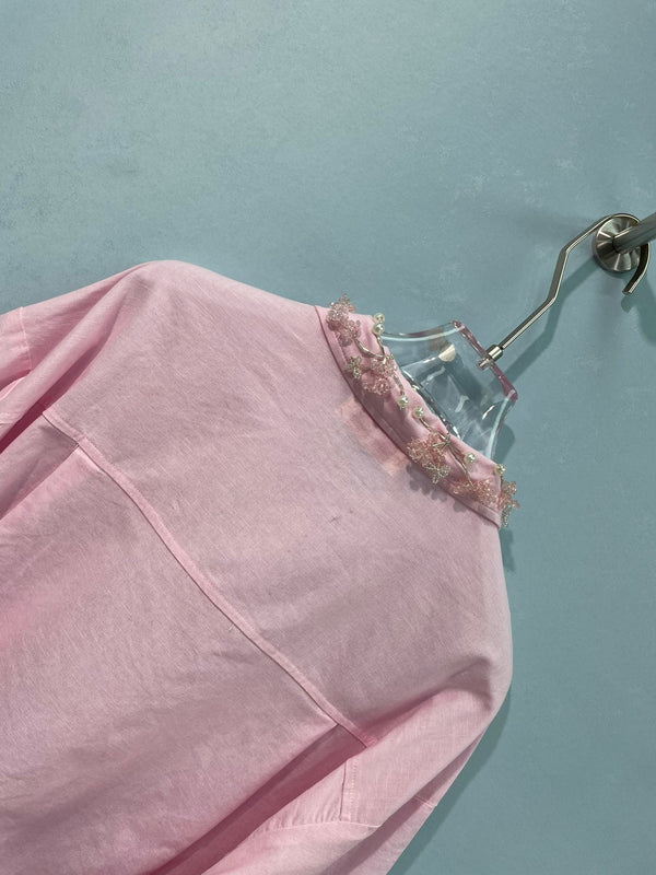 Chanel Shirt Pink in Flax 218495