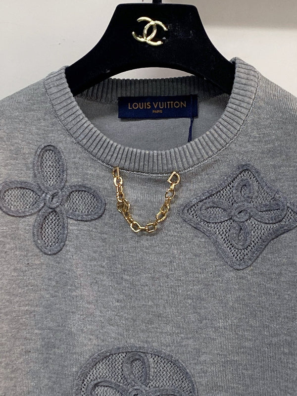 LV Short-Sleeve T-Shirt Gray in Cotton 231740