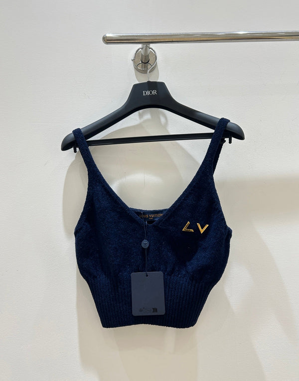 LV V-neck Cropped Camisole in Cotton 218907