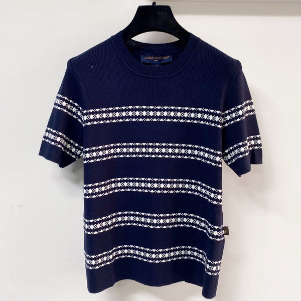 LV Short-Sleeve T-Shirt Navy Blue in Wool 215552