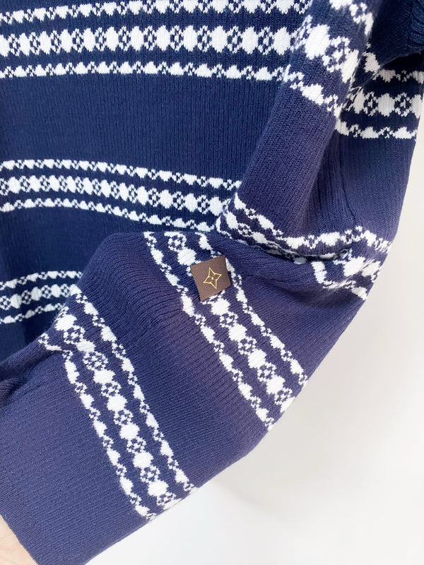 LV Short-Sleeve T-Shirt Navy Blue in Wool 215552