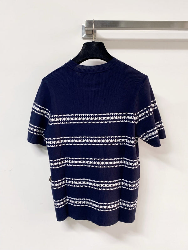 LV Short-Sleeve T-Shirt Navy Blue in Wool 215552